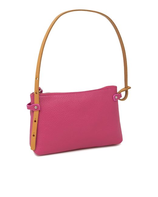 Zanellato Pink Rose Trieste Leather Tuka Daily Bag