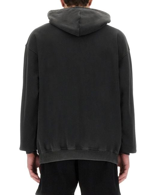 Represent Black Thoroughbred Hoodie Cotton Sweatshirts for men