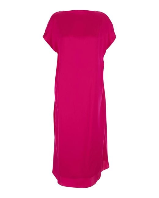 Dries Van Noten Pink Dress Diria Silk