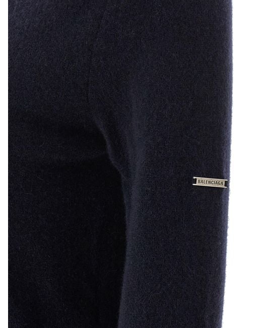 Balenciaga Blue 'Standard Turtleneck' Turtleneck Sweater