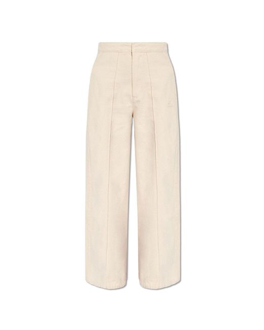 Adidas Originals White Jeans With Logo