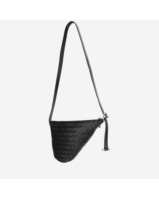 Bottega Veneta Black Small Virgule Bag Calfskin Messenger for men