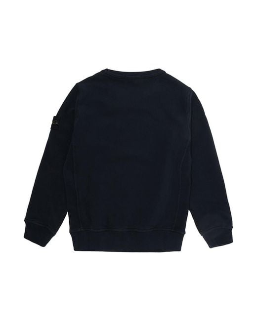 Stone Island Blue Hooded Zip Sweatshirt Hoods & Sweatshirts for men