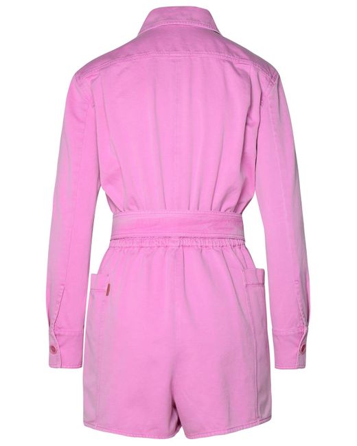 Max Mara Pink Visiera - Short Cotton Drill Suit