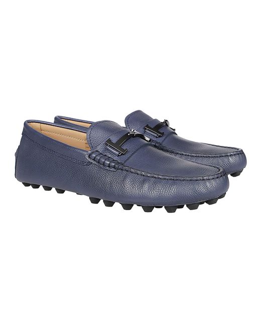 Tod's Blue Double T Time 52K Loafers for men