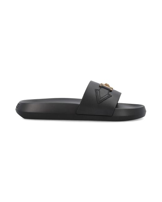 Versace Medusa Biggie Sliders in Black for Men Lyst UK