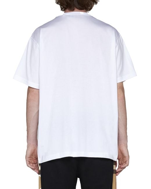 Burberry White Harriston T-Shirt for men