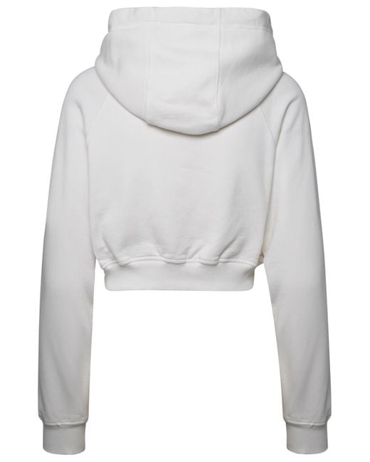 Casablancabrand Gray White Cotton Sweatshirt