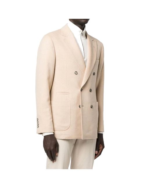 Brunello Cucinelli Natural Wool Jacket for men