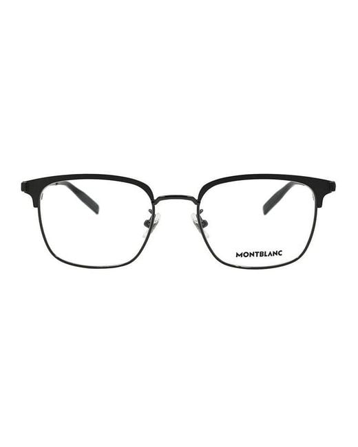 Montblanc Brown Frame And Lens Eyeglasses for men