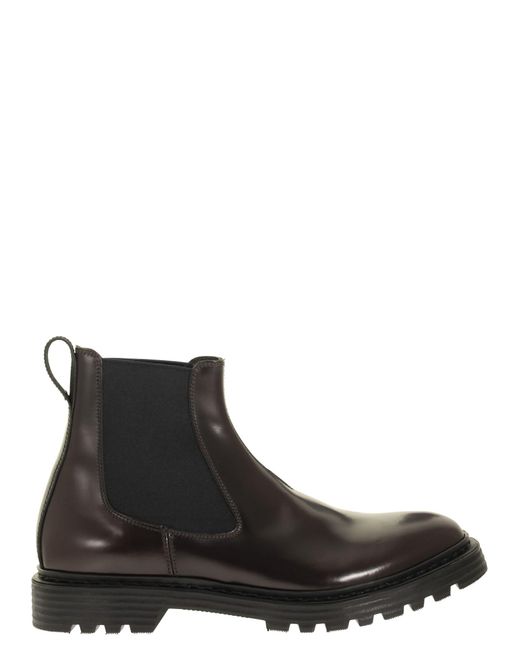 Premiata Real - Leather Chelsea Boots in Black for Men | Lyst