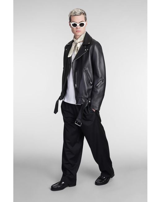 Acne Studios Nate Clean Biker Jacket in Black for Men | Lyst