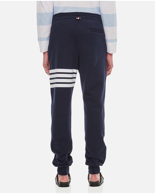 Thom Browne Blue Classic Loopback 4-Bar Sweatpants for men