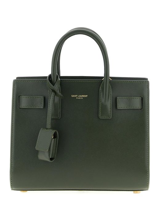 Saint Laurent Green Nano 'Sac De Jour' Handbag