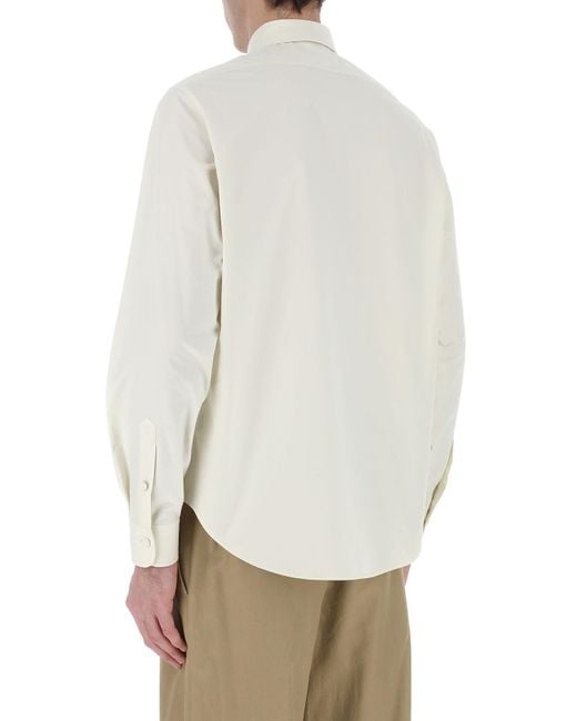 Gucci White Ivory Poplin Shirt for men