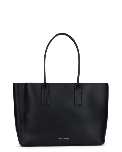 Marc Jacobs Black Leather Tote Bag Calfskin