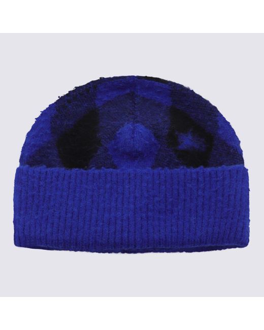 Burberry Blue And Wool Hat for men