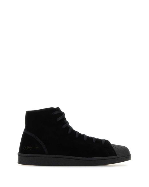Y-3 Black Suede Kuro Pro Model Sneakers for men