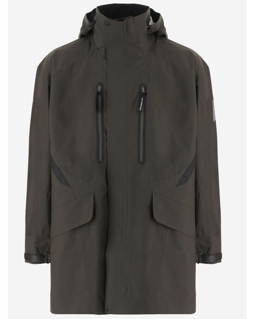 And Wander Black Technical Hooded Jacket for men