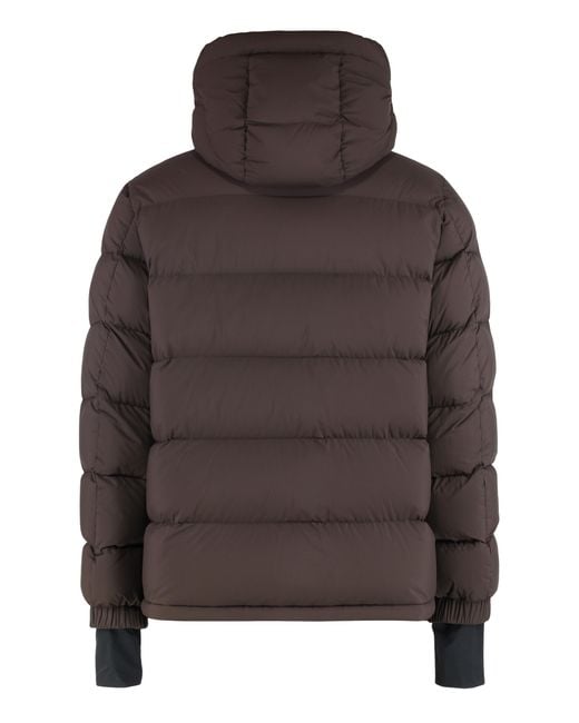 Moncler Brown Ski Jacket Isorno Polyester Padded & Down for men