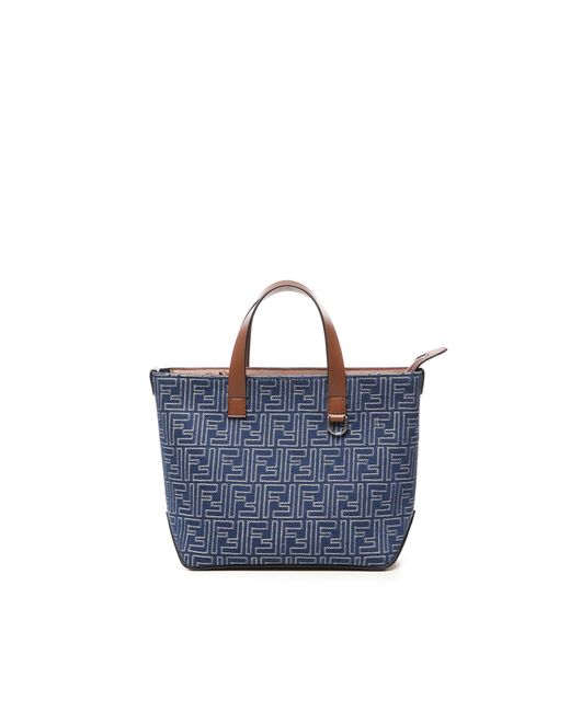 Fendi Blue Ff Small Handbag for men
