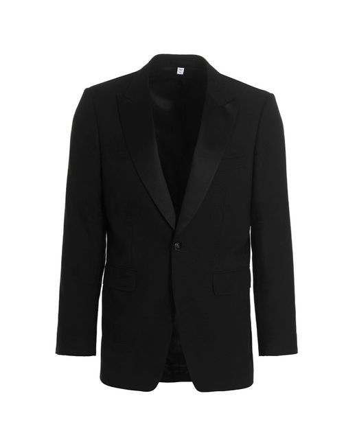 Burberry Black 'edinburgh' Blazer Jacket for men