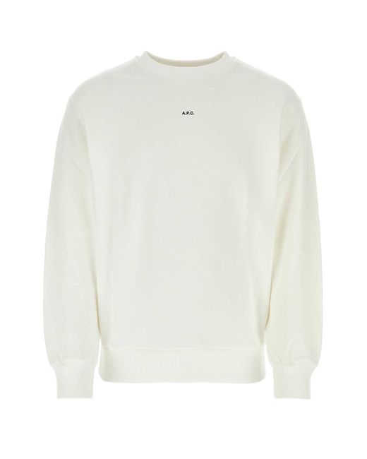 A.P.C. White Sweatshirts for men