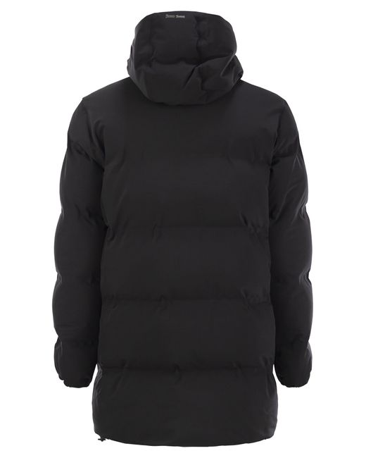 Herno Black Long Laminar Down Jacket for men