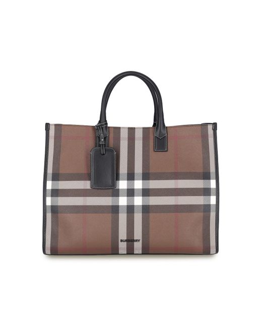 Burberry Tote Bag in Brown for Men | Lyst UK