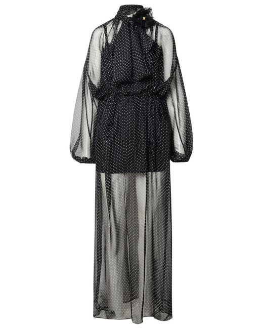 Dolce & Gabbana Black Silk Dress