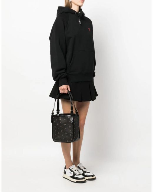 A.P.C. Black Cabas Poppy Small Tote Bag