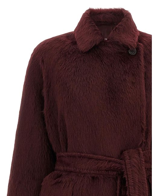 Max Mara Red 'Albata1234' Coat