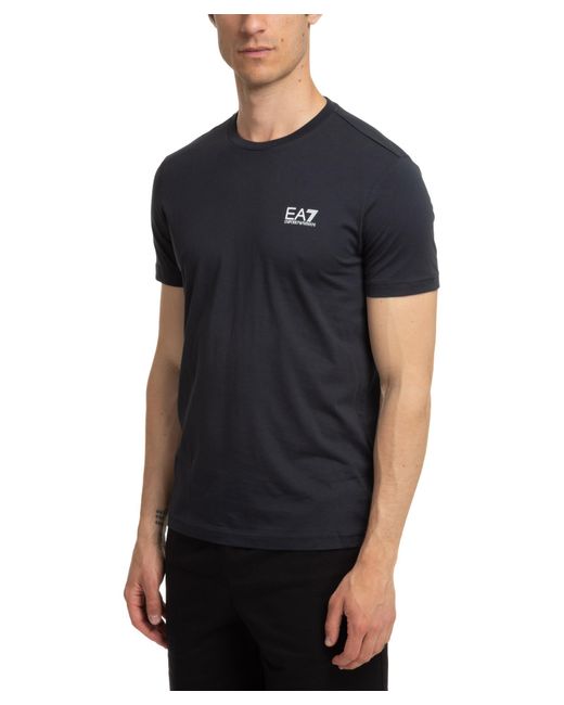 EA7 Black Core Identity Cotton T-Shirt for men