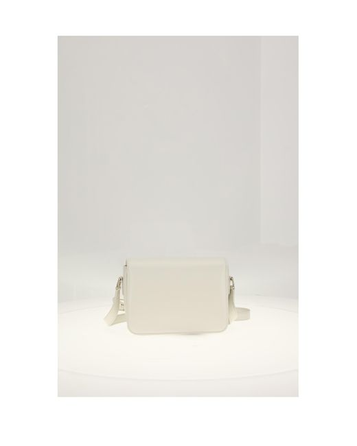 Céline White Shoulder Bag Teen Triomphe- Calf Leather (Bos Taurus)