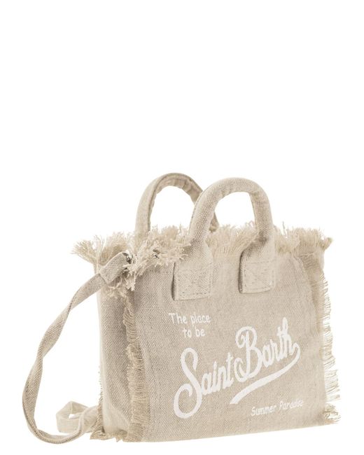 Mc2 Saint Barth Natural Linen Mini Vanity Bag