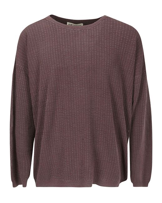 Our Legacy Brown Popover Roundneck for men