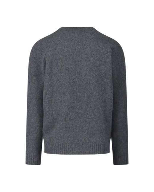 Drumohr Gray Sweaters Lambswool for men