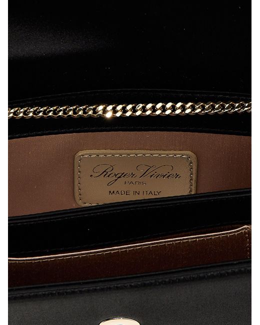 Roger Vivier Black Efflorescence Clutch