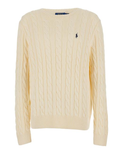 Polo Ralph Lauren Natural Crewneck Sweater Cotton Tops for men