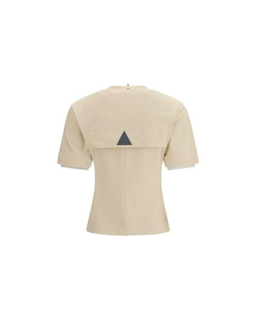 Moncler Natural Cotton T-Shirt