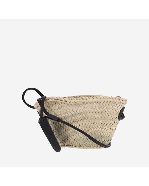 Filippo Catarzi 1910 Metallic Straw Bag With Logo