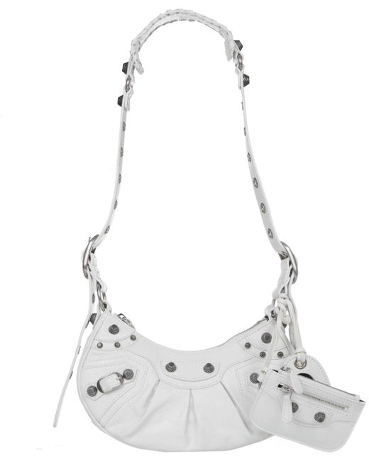 white balenciaga purse