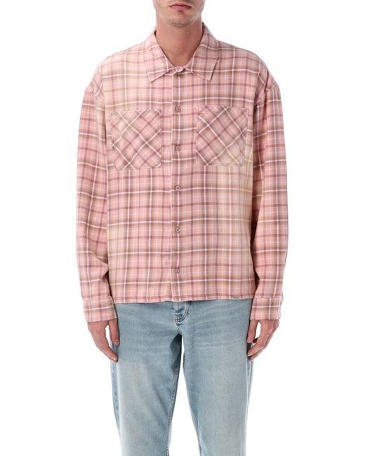 Represent Red Check Flannel Shirt for men