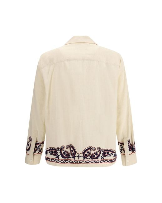 BAZISZT Natural Memento Shirt Silk for men
