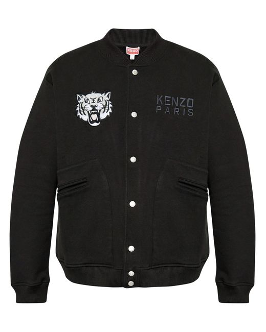 KENZO Black Gots Happy Tiger Embroid for men