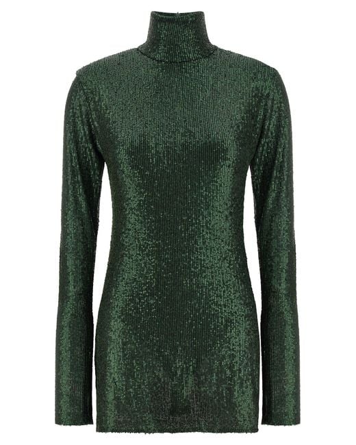 Norma Kamali Green Norma Kamali Sequined Tunic