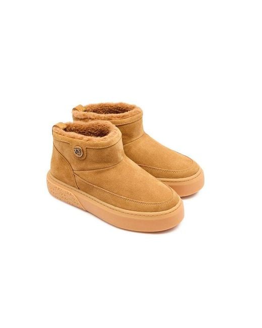 Pinko Brown Boots Footwear