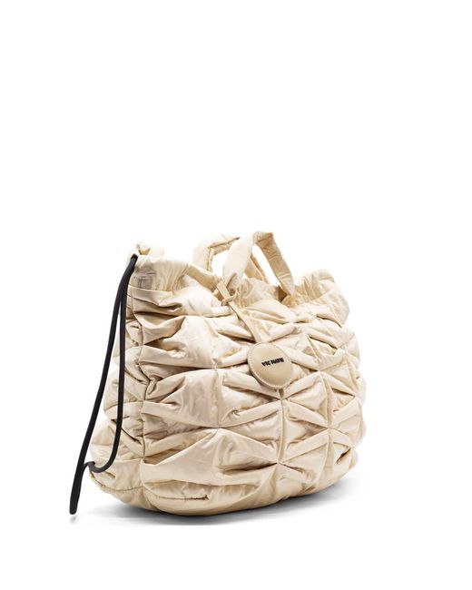 Vic Matié Natural Large Nylon Handbag