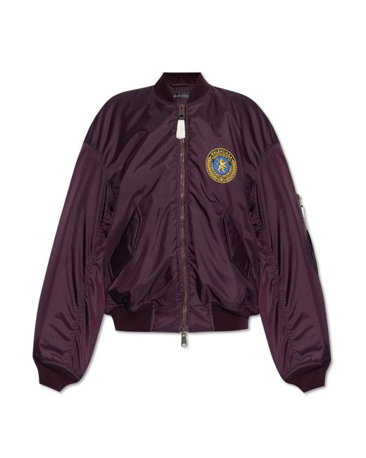 Balenciaga Purple Bomber Jacket