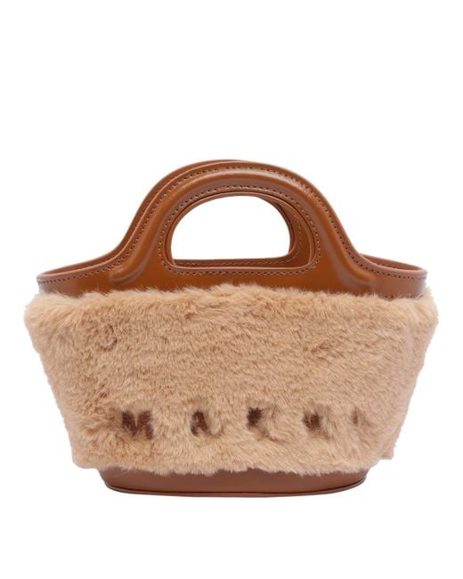 Marni Brown Tropicalia Handbag